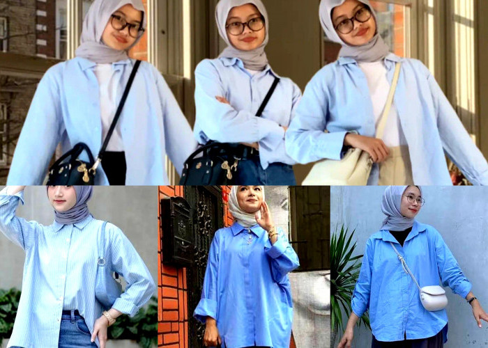 Blouse Biru Untuk ke Kantor? Begini Padu Padannya. Tampil Menawan dan Trendy!