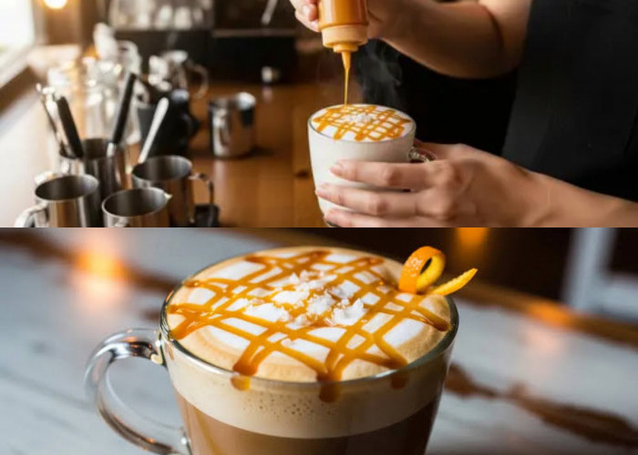 Resep Salted Caramel Latte Creamy Ala Kafe: Perpaduan Manis Legit dan Gurih Asin yang Bikin Nagih