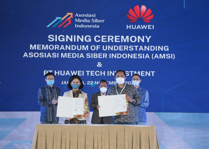 Tandatangani Nota Kesepahaman, Huawei dan AMSI Jalin Kerjasama 