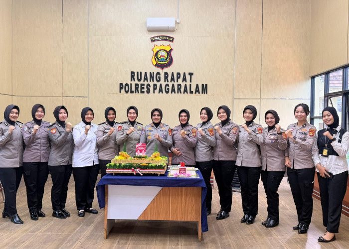 Srikandi Polres Pagar Alam Rayakan Hari Jadi Polwan Ke-78, Menjadi Pelopor Keselamatan dan Kebanggaan Polri