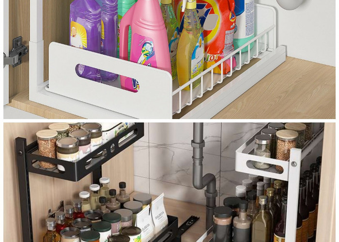 Inspirasi 8 Rak Bawah Sink Dapur Minimalis 2026, Praktis untuk Alat Kebersihan Rumah