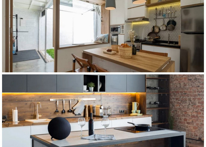 7 Desain Dapur Terintegrasi Ruang Makan yang Praktis dengan Furnitur Serbaguna untuk Hunian Modern