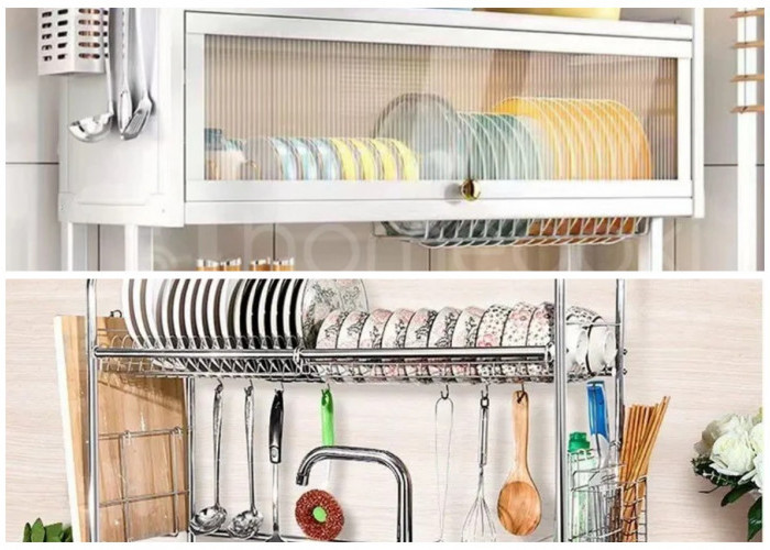 Dapur Selalu Rapi! Rak Piring di Atas Wastafel Ini Bikin Cuci Piring Jadi Lebih Enak dan Hemat Ruang