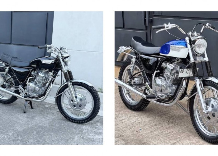 ​Yamaha Scorpio British Racikan Minority Customs untuk Motor Touring Pasutri!