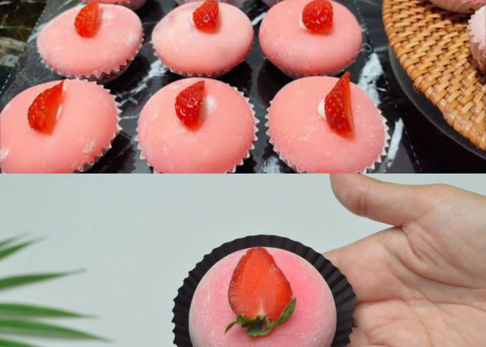 Mochi Daifuku Isi Stroberi: Modal Bahan Rumahan, Hasilnya Lembut dan Lezat