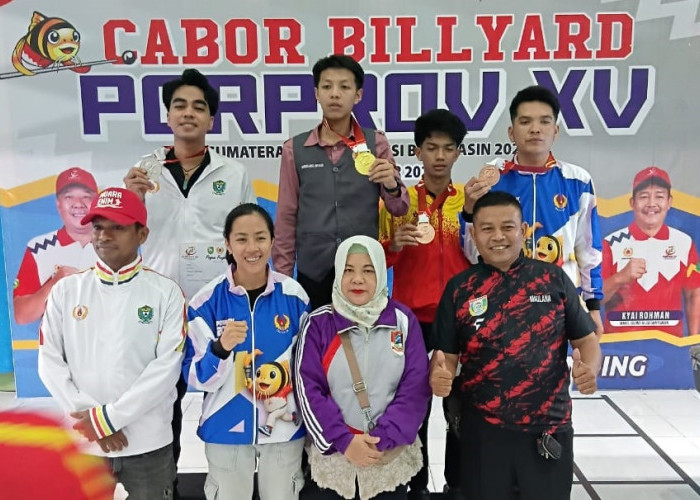 Biaggi Sumbang Emas Ke-2 Untuk Pagar Alam, Miko : Biliar Masih Ada Kans Medali Lagi