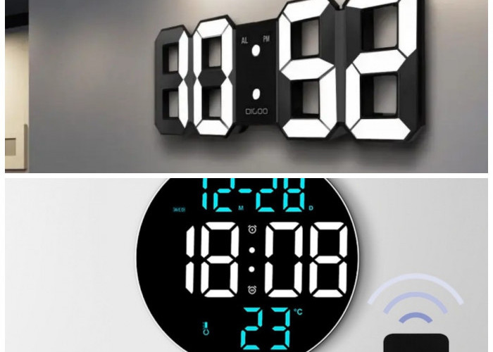 Rumah Terasa Lebih Canggih! 5 Rekomendasi Jam Dinding Digital Modern + Cara Memilihnya