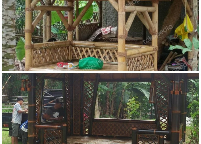 Desain Saung Bambu Kekinian: Tradisional Elegan, Nyaman untuk Santai