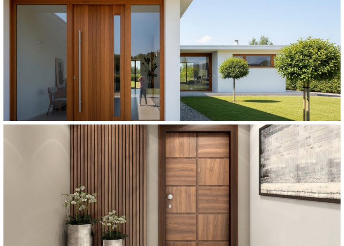7 Inspirasi Pintu Kayu Minimalis Panel Modern 2026, Bikin Fasad Rumah Terlihat Lebih Elegan