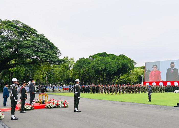 HUT ke-77 TNI, Presiden Minta TNI dan Polri Bersinergi Sukseskan Agenda Nasional