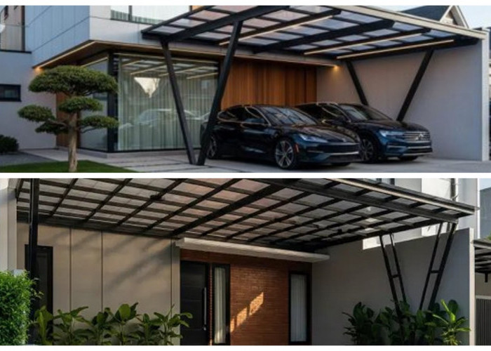 10 Desain Carport Tanpa Tiang yang Bikin Tampilan Depan Rumah Auto Mewah!