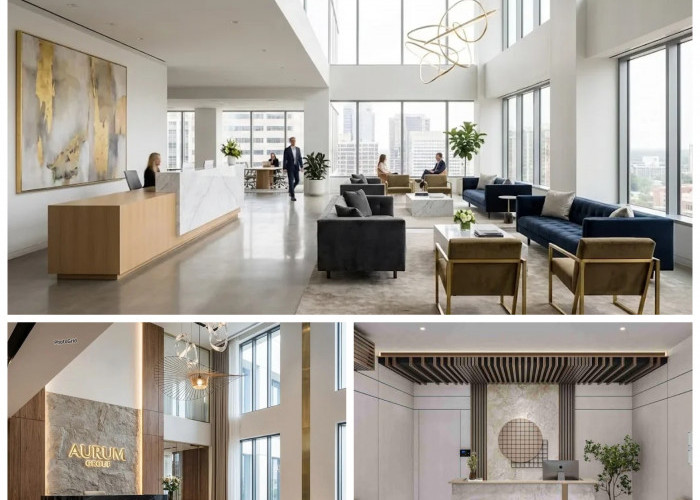 Lobby Kantor Tampil Beda! Inspirasi Desain Interior Fresh Minimalis yang Modern!