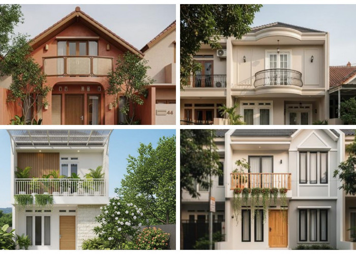 Rekomendasi Desain Tampak Depan Rumah Mungil dengan Balkon Mini, Hunian Estetik dan Fungsional!