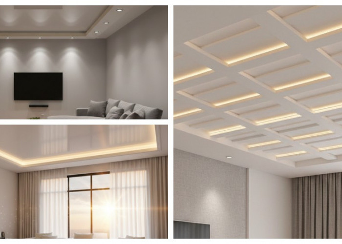12 Ide Plafon PVC untuk Ruang Tamu, Solusi Sederhana tapi Tetap Terlihat Mewah