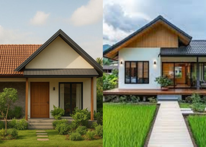  Hunian Desa Bergaya Kontemporer 1 Lantai yang Nyaman dan Menenangkan!