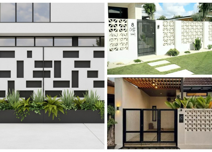5 Desain Pagar Tembok Roster Estetik yang Membuat Rumah Anda Lebih Modern dan Elegan