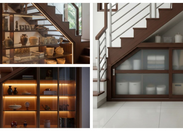 Manfaatkan Ruang Sempit! 7 Model Lemari Kaca Bawah Tangga Paling Elegan 2026