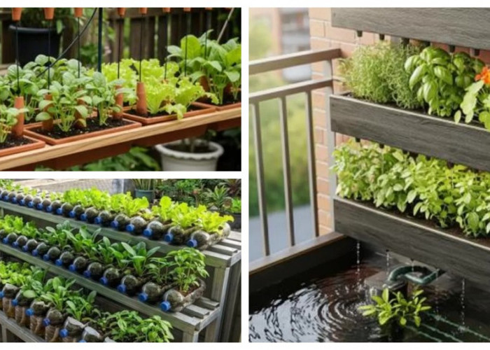 15 Inspirasi Kebun Mini Tanpa Tanah di Teras Cor, Membuat Rumah Makin Estetik dan Asri