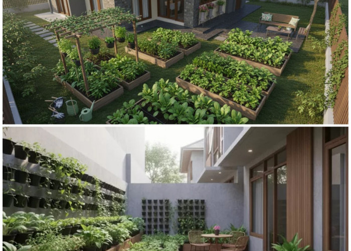 Ide Kebun Sayur Mini di Halaman Rumah Kini Jadi Ruang Hijau Produktif yang Estetik