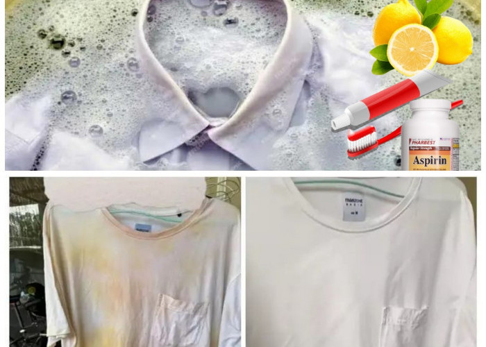 Atasi Noda Membandel pada Baju Putih dengan 3 Bahan Sederhana!