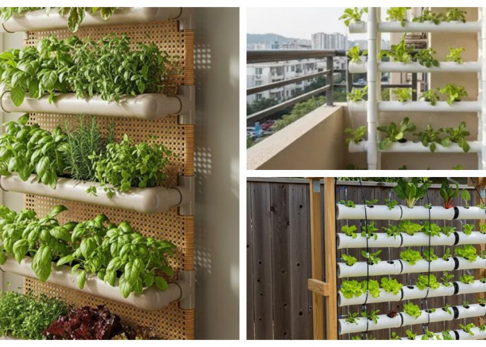 Kebun Mini Vertikal: 7 Ide Rak PVC Estetik untuk Sayur Segar di Rumah Sempit