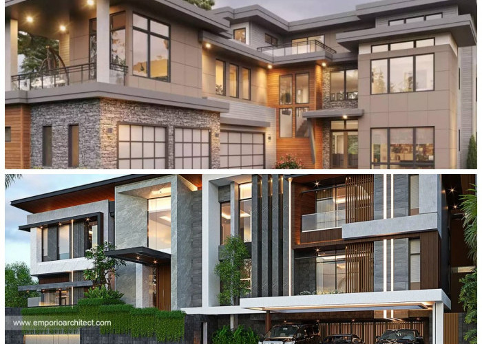 9 Desain Rumah Mewah 3 Lantai Bergaya Modern dengan Tampilan Elegan
