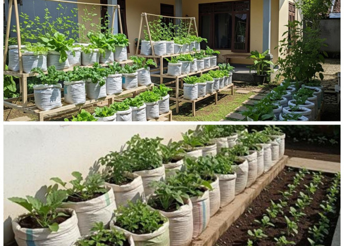 6 Ide Kebun Sayur Samping Rumah Pakai Karung Beras: Cara Praktis Panen Melimpah di Lahan Sempit