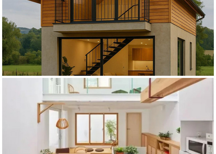 10 Inspirasi Mezzanine Kayu Rumah Minimalis dengan Nuansa Warna Alam yang Hangat