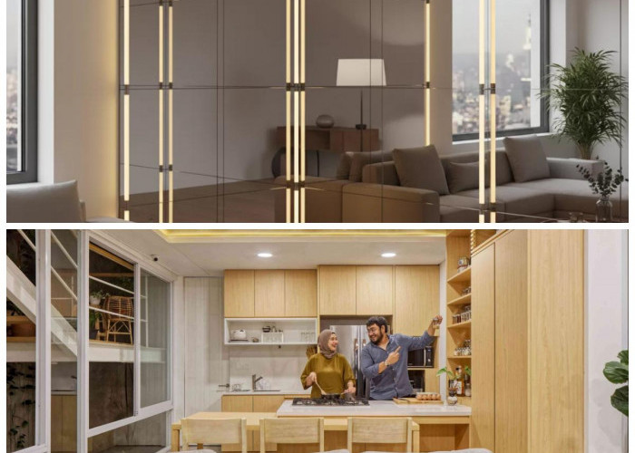 Ruangan Terasa Lebih Lega! 8 Inspirasi Perpaduan Cermin dan Lampu Ambient yang Estetik