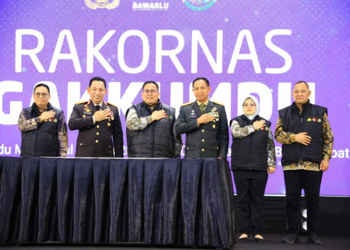 Rakornas Gakkumdu, Kapolri dan Panglima TNI Komitmen Netralitas di Pemilu 2024