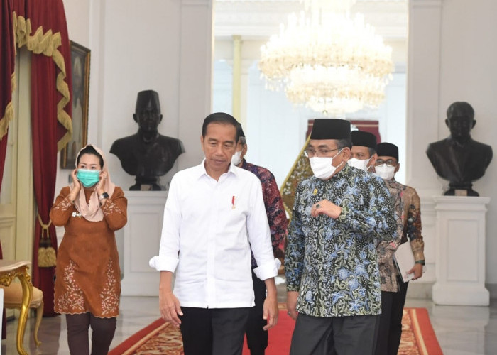Presiden Jokowi Terima PBNU, Bahas Persiapan R20 di Bali,