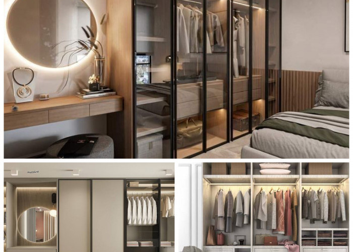 Kamar Terlihat Lebih Luas! Inspirasi Lemari Pakaian Minimalis Modern yang Elegan!