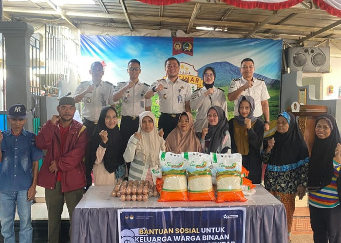 Lapas Pagar Alam Peduli, Salurkan Bansos ke Warga Peringati HUT RI Ke-81