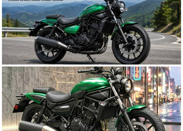 Kawasaki Eliminator 2027 Tampil Makin Gagah, Motor Cruiser Bergaya Modern yang Siap Temani Perjalanan Jauh
