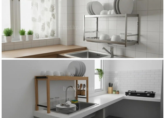 Inspirasi Rak Piring Minimalis untuk Dapur Rapi, Hemat Tempat, dan Tetap Estetik