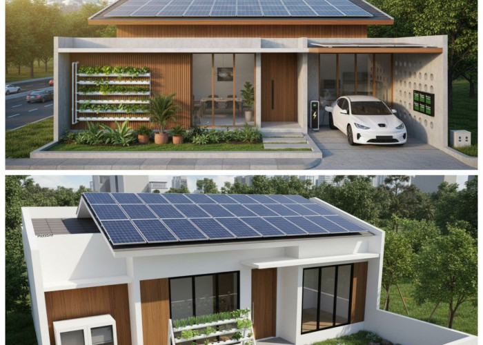 Rumah Net-Zero: Hunian Minimalis Modern dengan Energi Mandiri dan Efisiensi Maksimal!