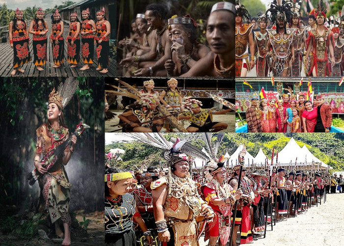 KAYA! Ini 6 Suku Asli Yang Ada di Pulau Borneo, Nomor 1 Dikenal Dengan Suku Penghasil Bidadari Loh