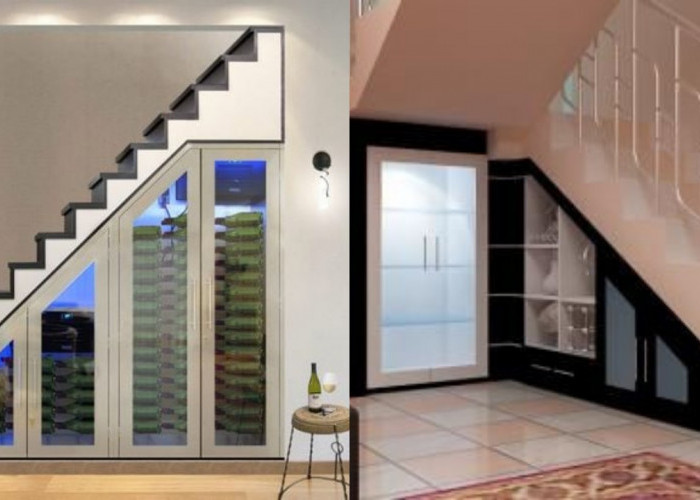 Lemari Bawah Tangga dengan Kaca, Tren 2026 yang Bikin Rumah Berkelas!