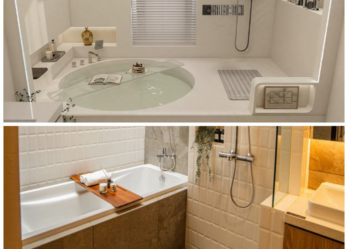 Kamar Mandi Impian di Rumah: Inspirasi Bathtub dan Shower Minimalis Bernuansa Mewah