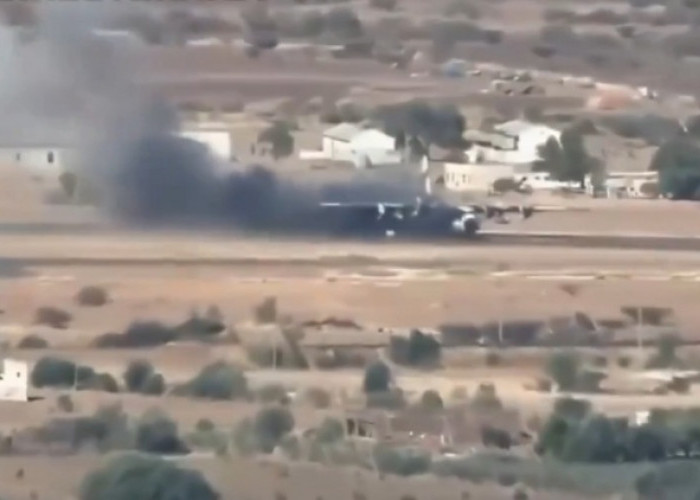 Drone Kamikaze Hancurkan C-130H Hercules AU Sudan Yang Sedang Mendarat, Kondisinya Begini
