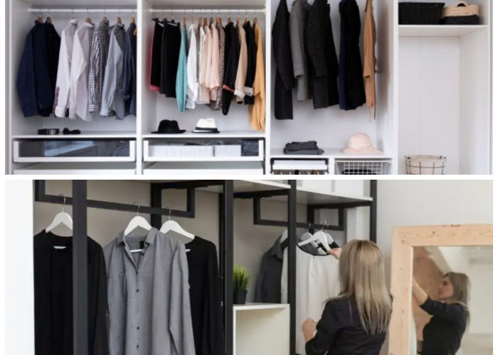 Desain Rak Gantungan Baju Simpel dan Modern, Solusi Kamar Bebas Berantakan