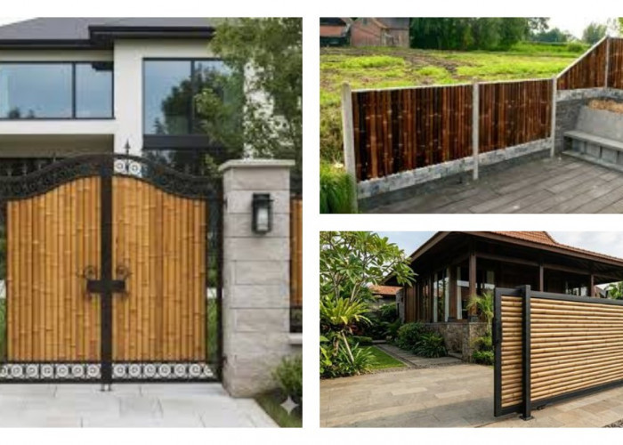 7 Inspirasi Pagar Kombinasi Bambu & Besi Gaya Rustik 2025, Tropis, Estetik, dan Unik