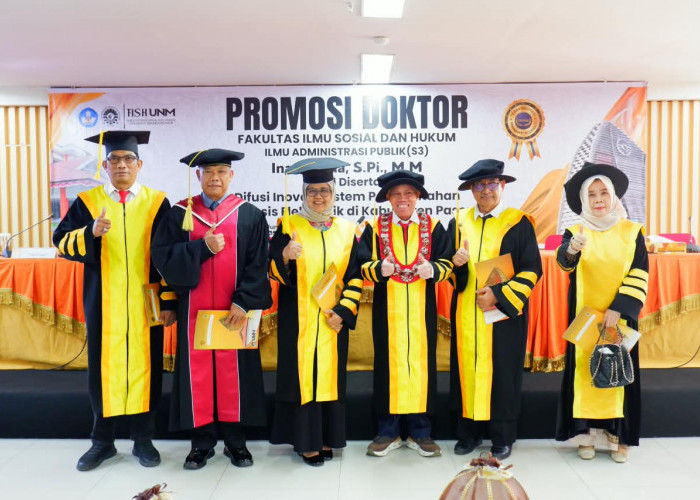 Raih Predikat Cumlaude! Ujian Promosi Doktor UNM Makassar Hadirkan Kapus Bela Negara Unhan RI Sebagai Penguji 