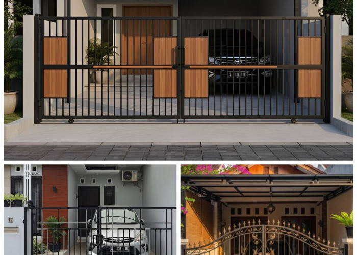 Carport Sempit? Ini Inspirasi Pagar Besi Lipat Dua Daun yang Praktis dan Stylish!