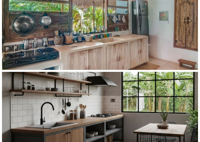 Desain Dapur Desa Bergaya Modern Minimalis yang Nyaman dan Fungsional