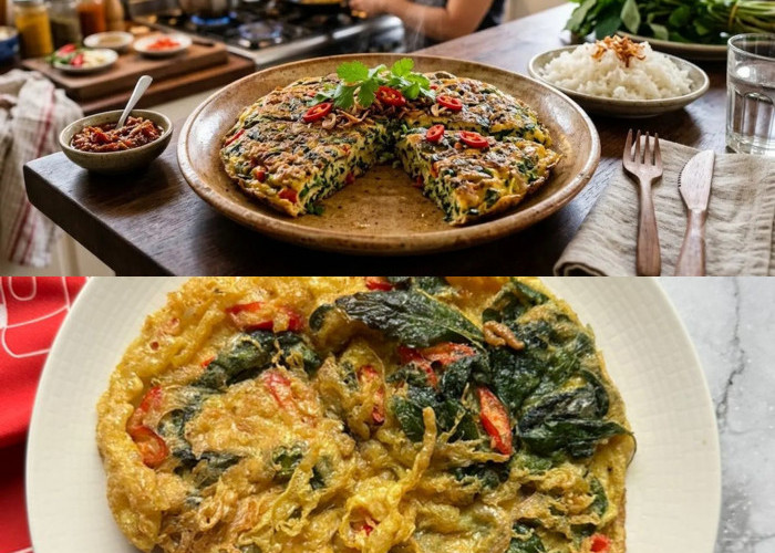 Lauk Favorit Keluarga! Cara Membuat Telur Dadar Daun Singkong yang Gurih dan Bergizi