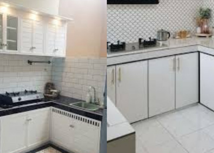 Model Meja Dapur Cor Sederhana Berbagai Bentuk, Kuat dan Fungsional!