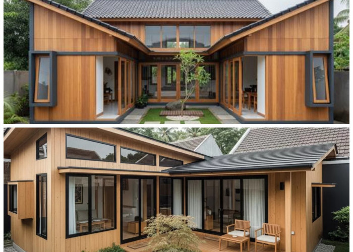 5 Inspirasi Rumah Kayu Atap Miring Bergaya Japandi, Cocok untuk Hunian Minimalis 2026