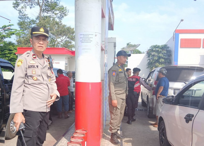 Polsek Pagar Alam Selatan Awasi Pengisian BBM Subsidi Tanpa Barcode