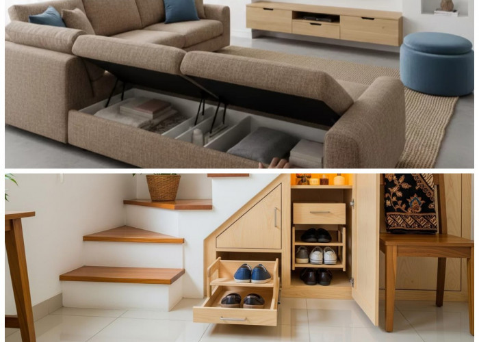 7 Ide Hidden Storage Jenius yang Bikin Perabot Menghilang dan Ruangan Jadi Lega